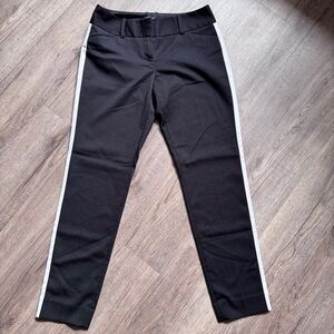 The Limited Cassidy Fit Black with White Stripe Pants - Size 2
